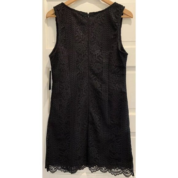 Lulu's NWT Sleeveless Black Lace Mini Cocktail Party Dress L - Picture 2 of 8